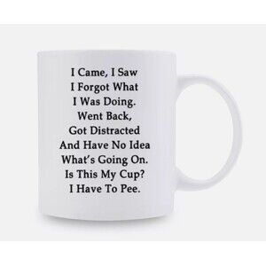 I came I saw I forgot What I was doing Funny Coffee Mug Gift Coffee Cup